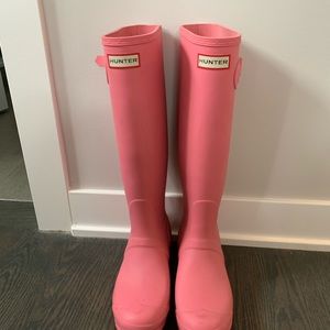 Pink Hunter Rain Boots